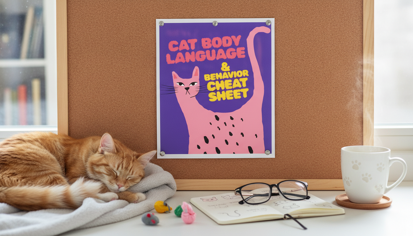 Cat Body Language Cheat Sheet: Signals, Tails, Meows